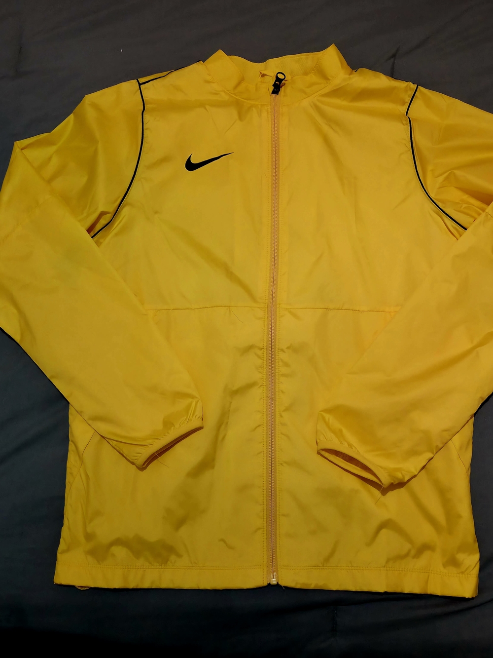 Nike Yellow Windbreaker with Black Swoosh